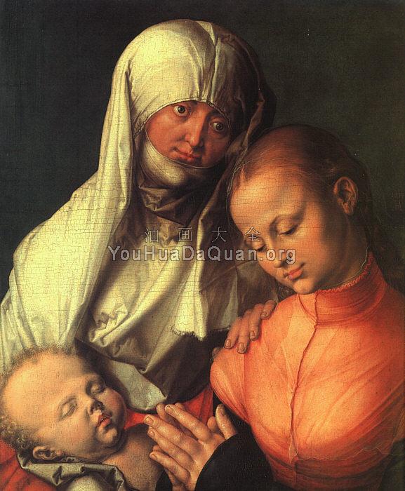 Virgin and Child with Saint Anne - 阿尔弗雷德·丢勒